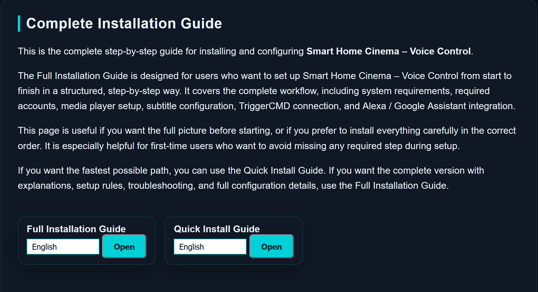 Smart Home Cinema - Voice Control  gallery image