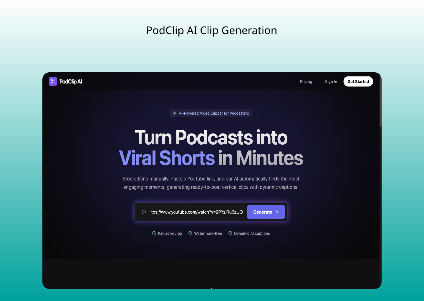 PodClip AI gallery image