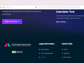 YouTube Playlist duration Calculator gallery image