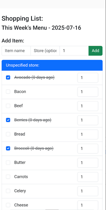 Simple Meal Planner - Screenshot 5 showing product features and functionality