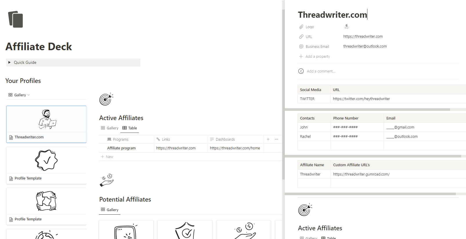 Minimal Affiliate Deck media 2