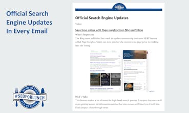 SEOForLunch Newsletter 2.0 gallery image