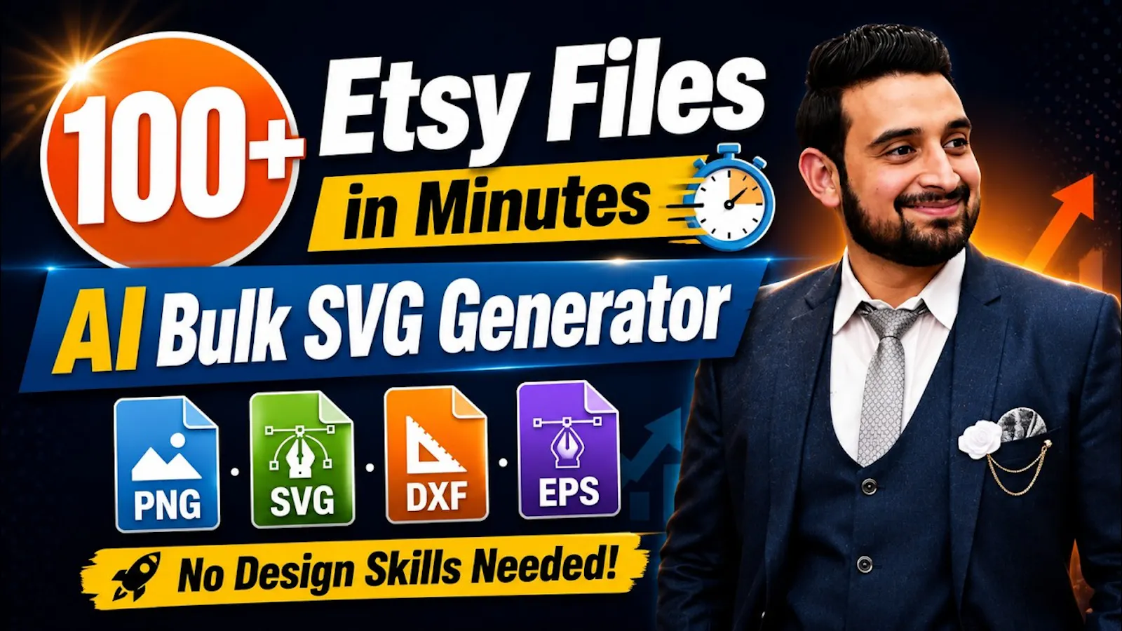 AI Bulk SVG, PNG, DXF, EPS Generator screenshot 1 (video preview)
