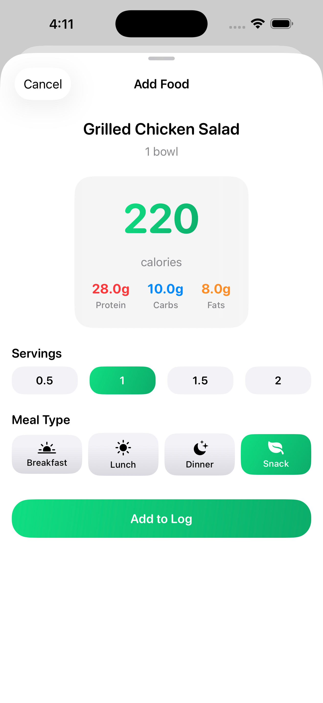 Nutra - AI Nutrition Tracker - Screenshot 5 showing product features and functionality