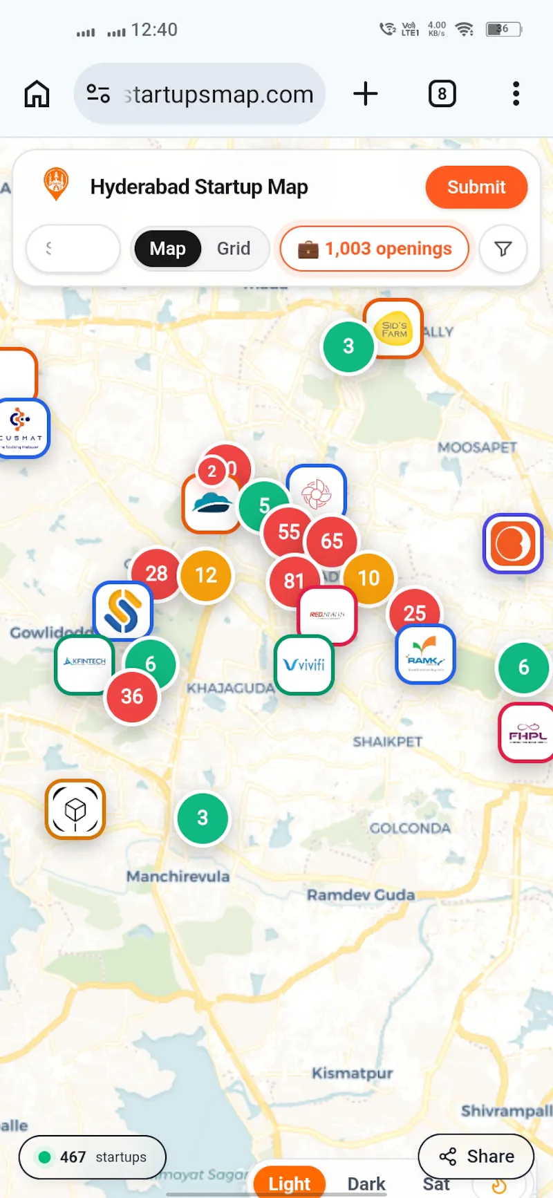 Hyderabad Startups Map screenshot 4