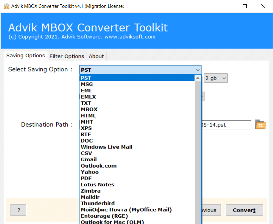 Advik Mbox al convertitore PST - Sposta rapidamente le tue e -mail da Mbox in Outlook media 2