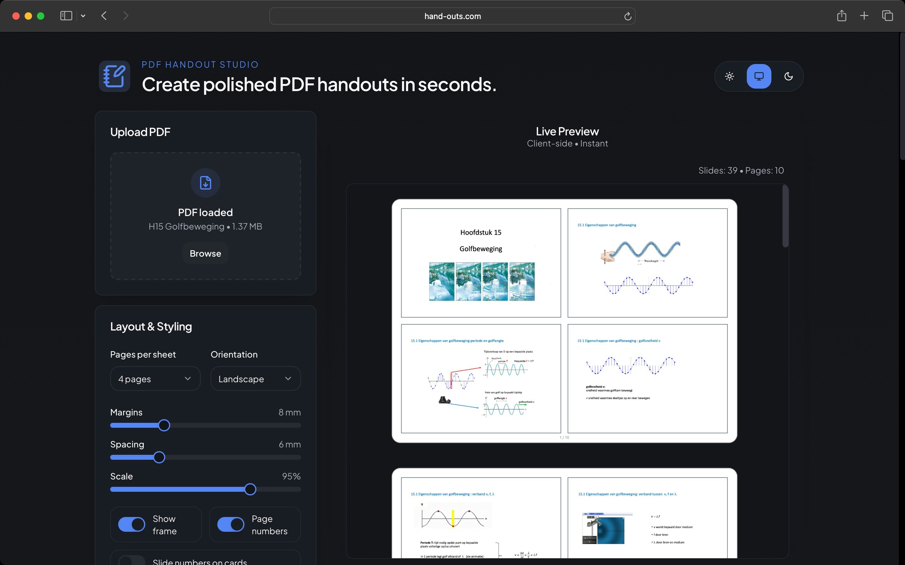 PDF Handout Studio gallery image