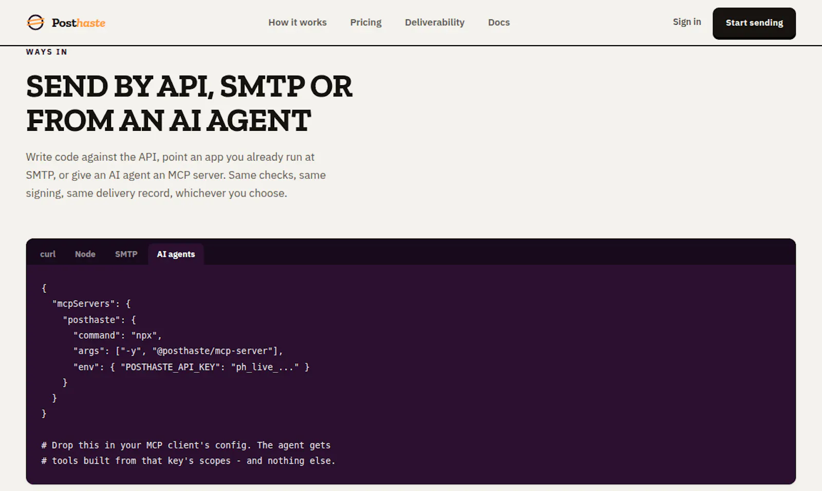Posthaste screenshot 2