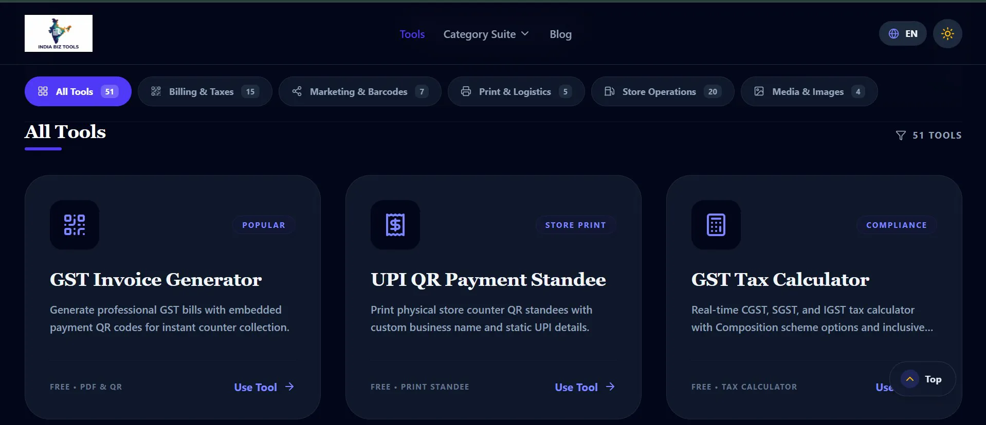 India Biz Tools screenshot