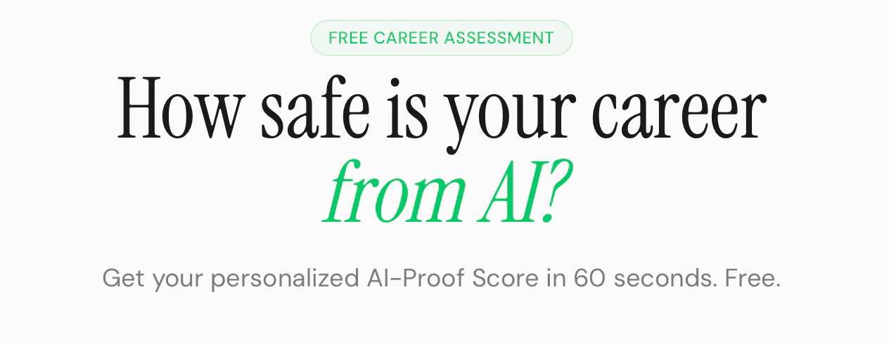 AI-Proof Score 제품 배너