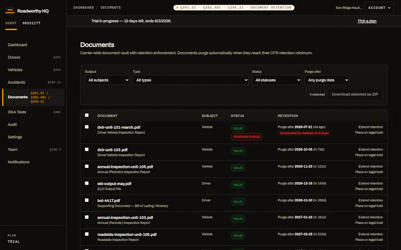 Roadworthy HQ screenshot 7