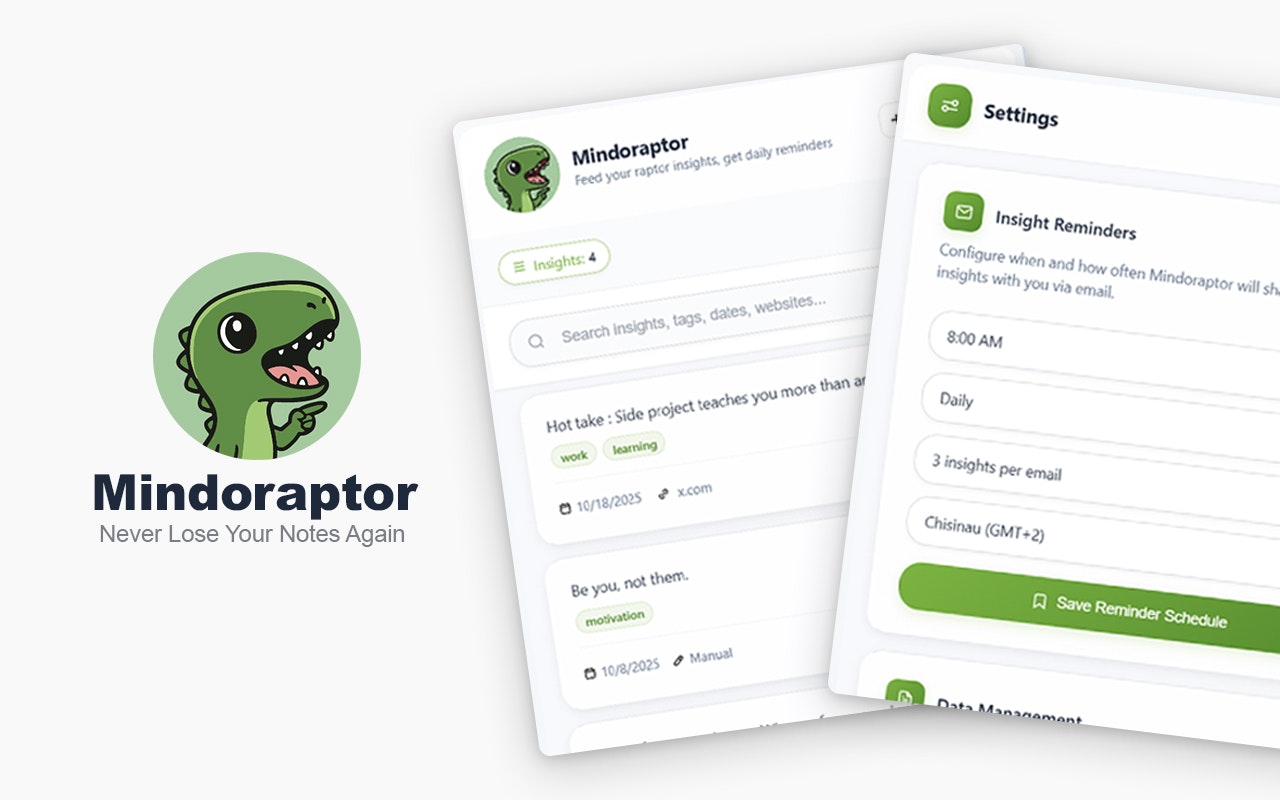 Mindoraptor - Browser Extension gallery image