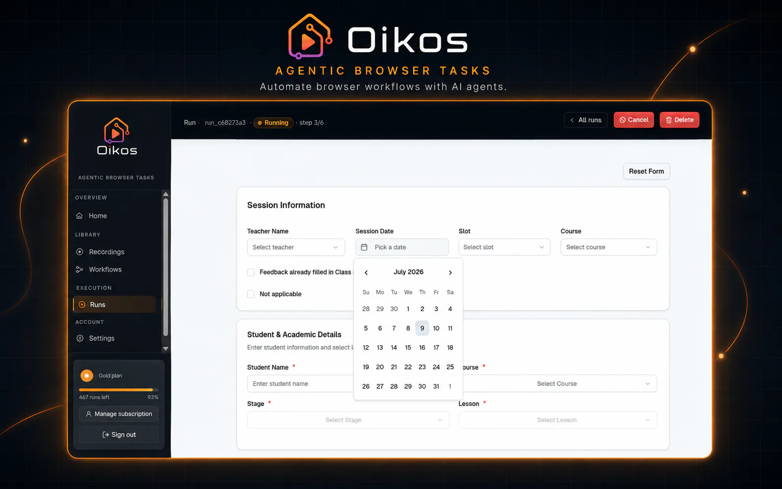 Oikos · Your browser, on autopilot gallery image