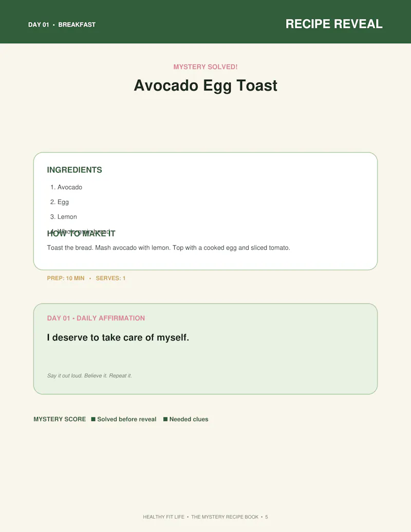 The Mystery Recipe Book screenshot 2