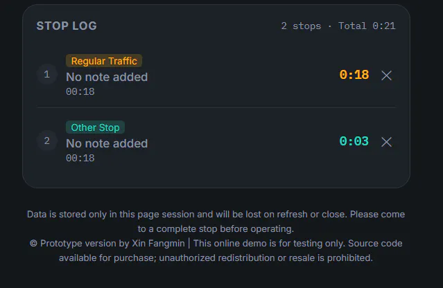 Stuckage · Trip Pause Timer gallery image