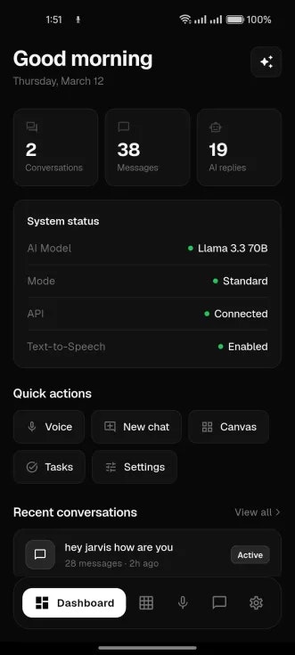 JARVIS - Screenshot 3 showing product features and functionality