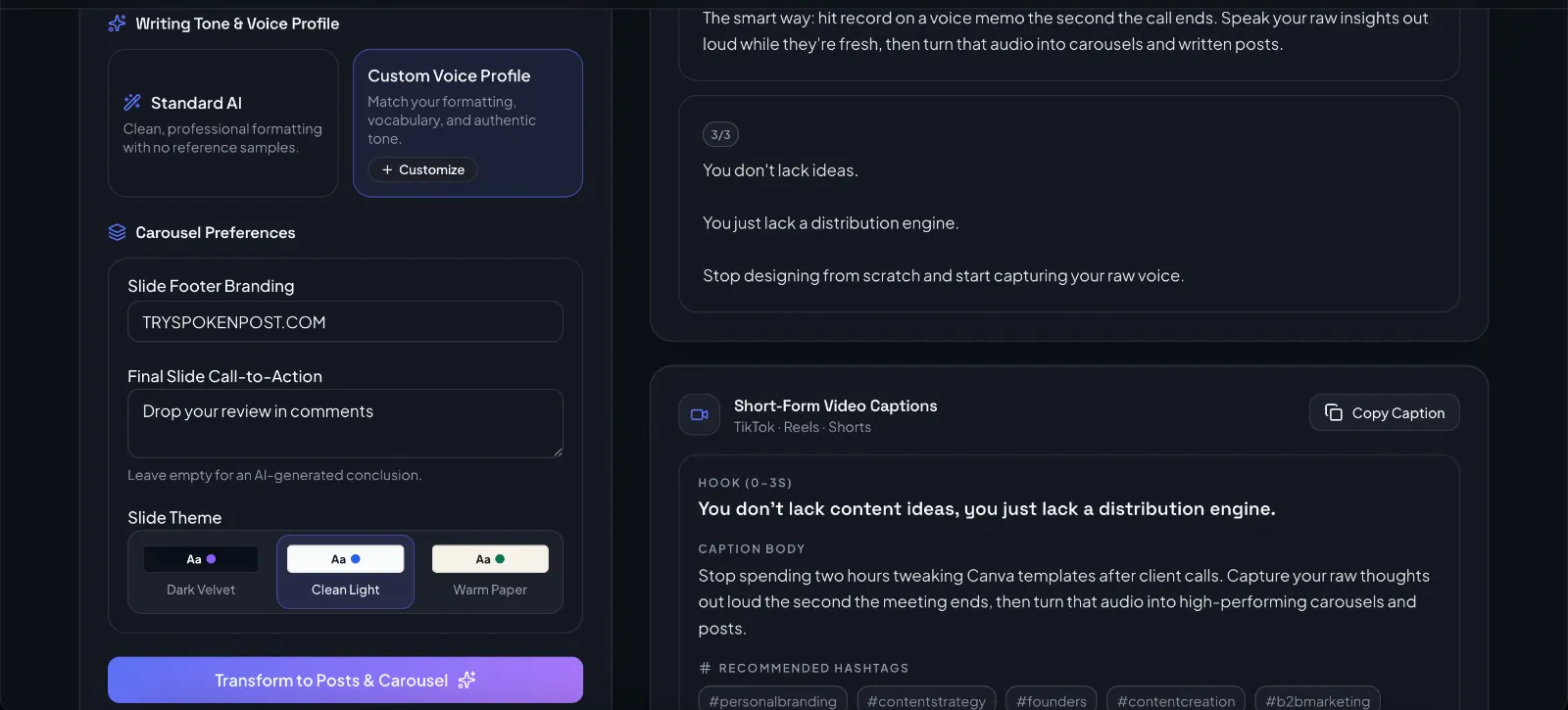SpokenPost screenshot 4