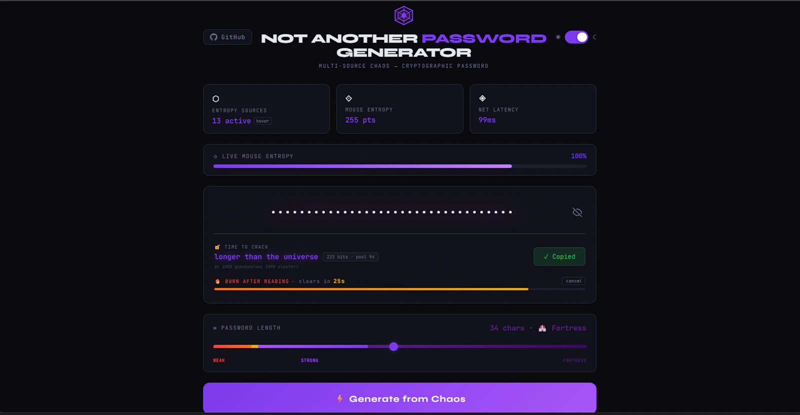 Not Another Password Generator screenshot 3