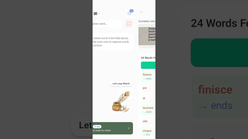 Vocabularius screenshot 1 (video preview)