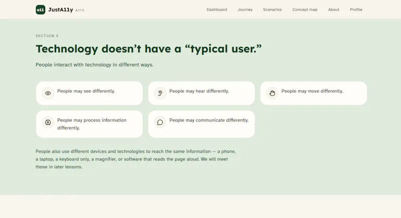 JustA11y screenshot 4