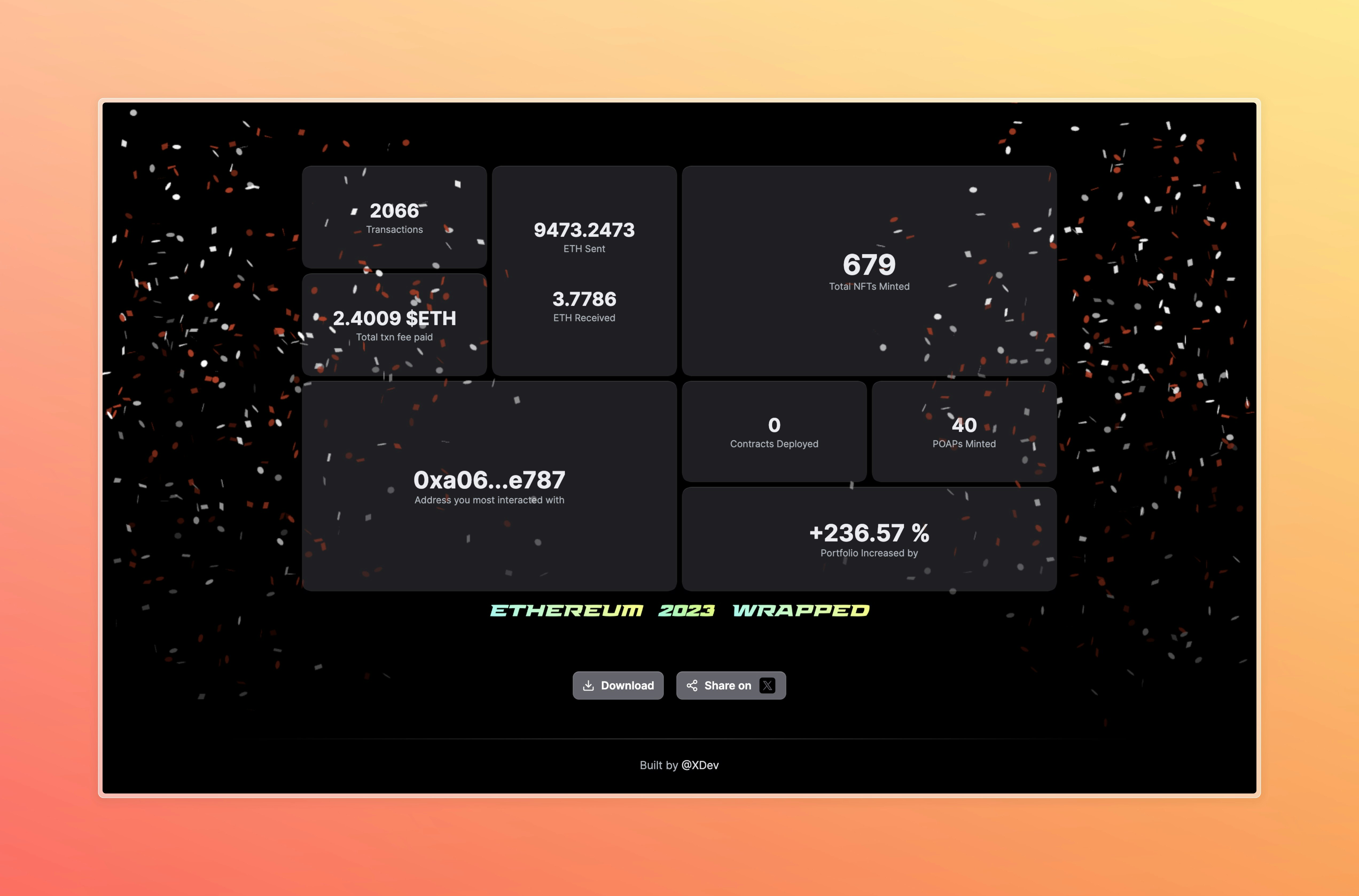 ETHWrapped - Discover your Ethereum adventures of 2023 media 3