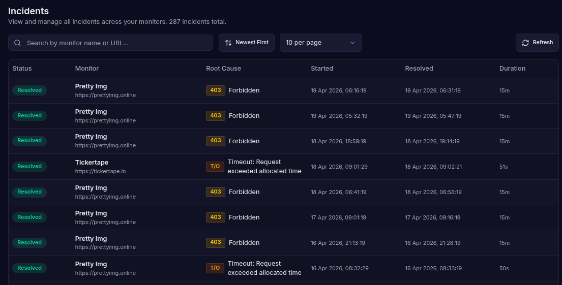 Klock - Uptime Monitor gallery image