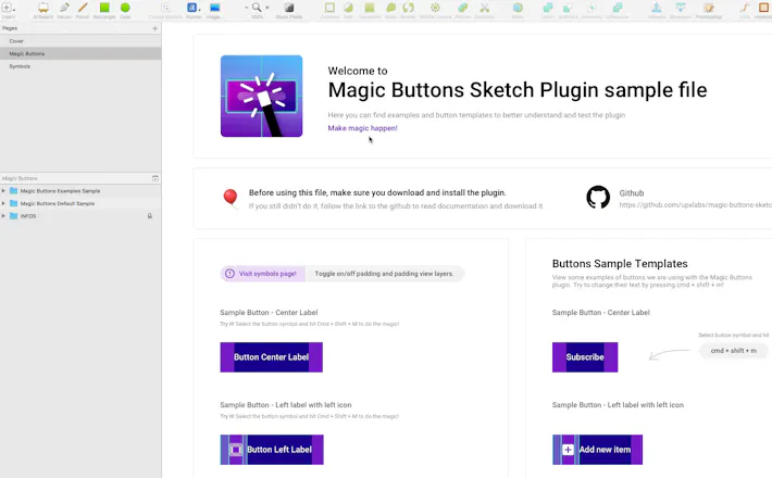 Magic Buttons Sketch Plugin gallery image