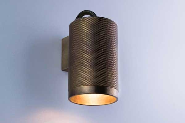 Adamas aged bronze wall light gallery image