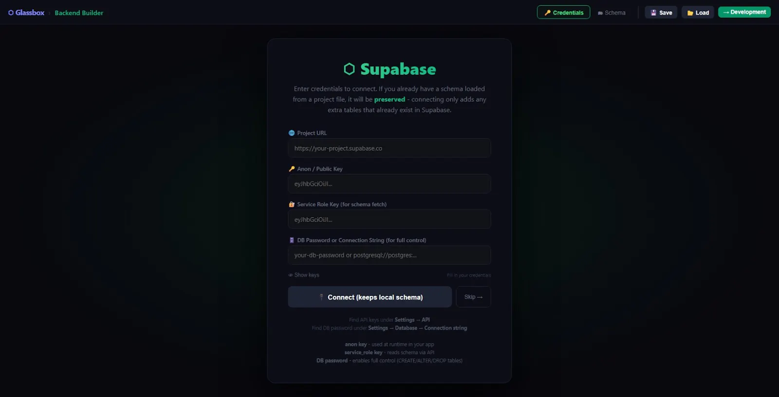 Glassbox screenshot 3