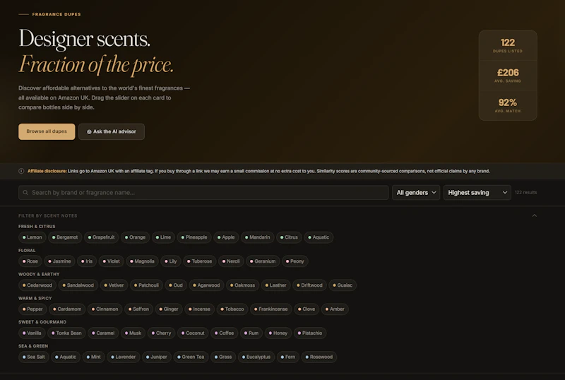 Dupe Fragrance screenshot 1