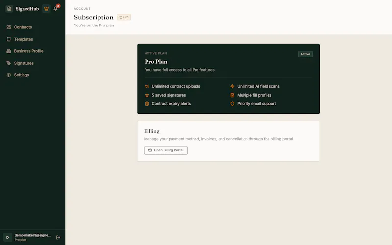 Turn any contract into a signed deal screenshot 1