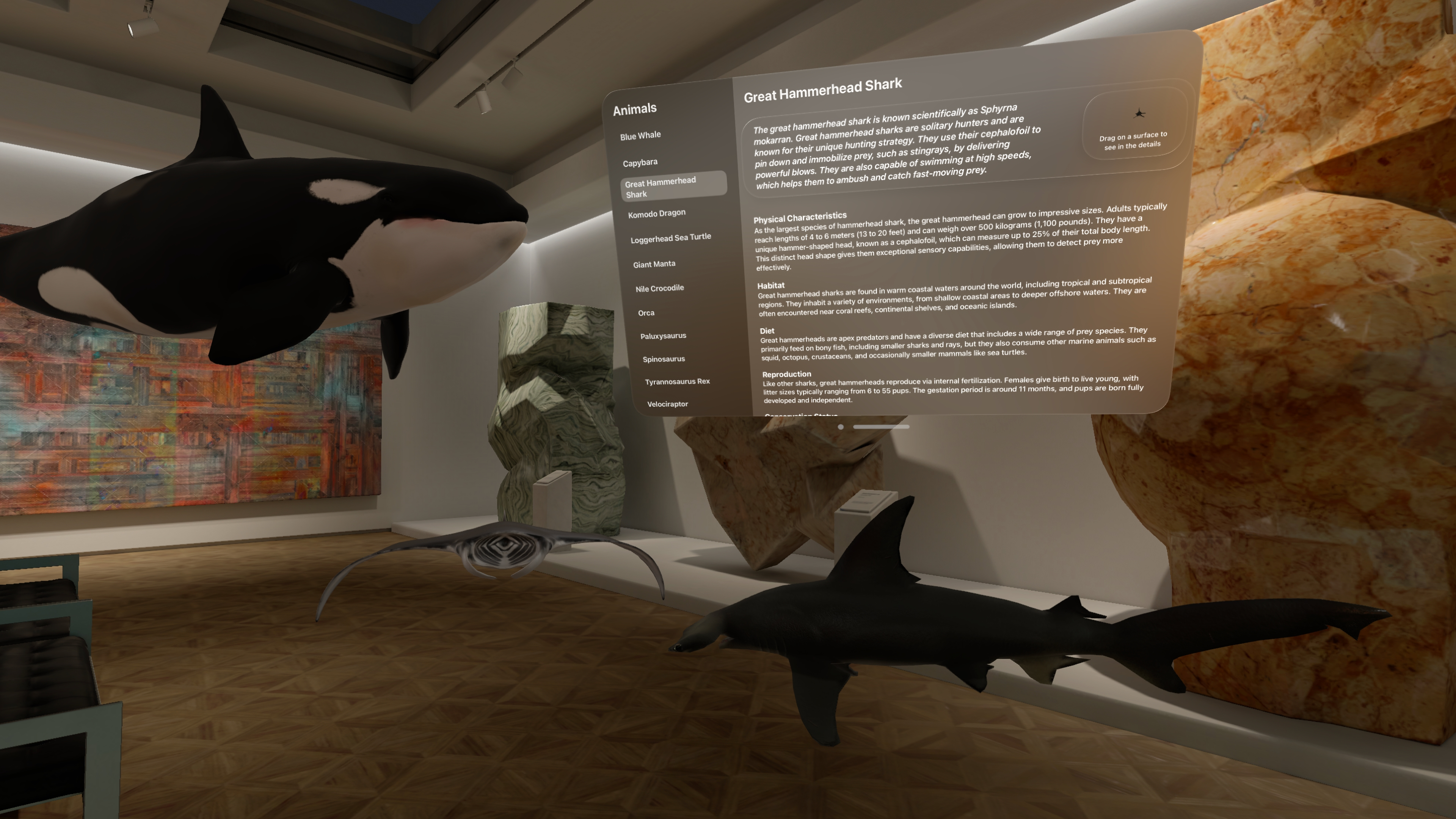 Visionzoo - Vision Pro ile 3D hayvan modellerine mekanınıza yerleştirin medya 2