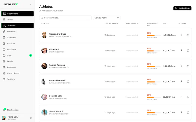 Athleex screenshot 3