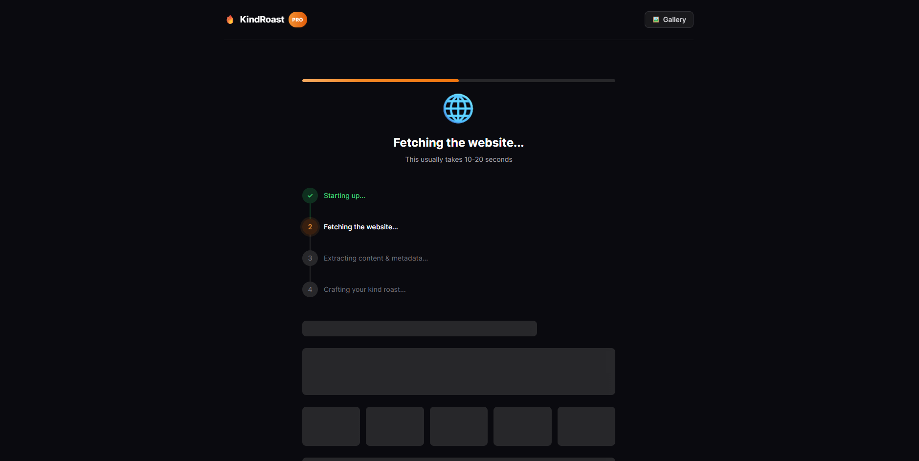 KindRoast - Screenshot 3 showing product features and functionality