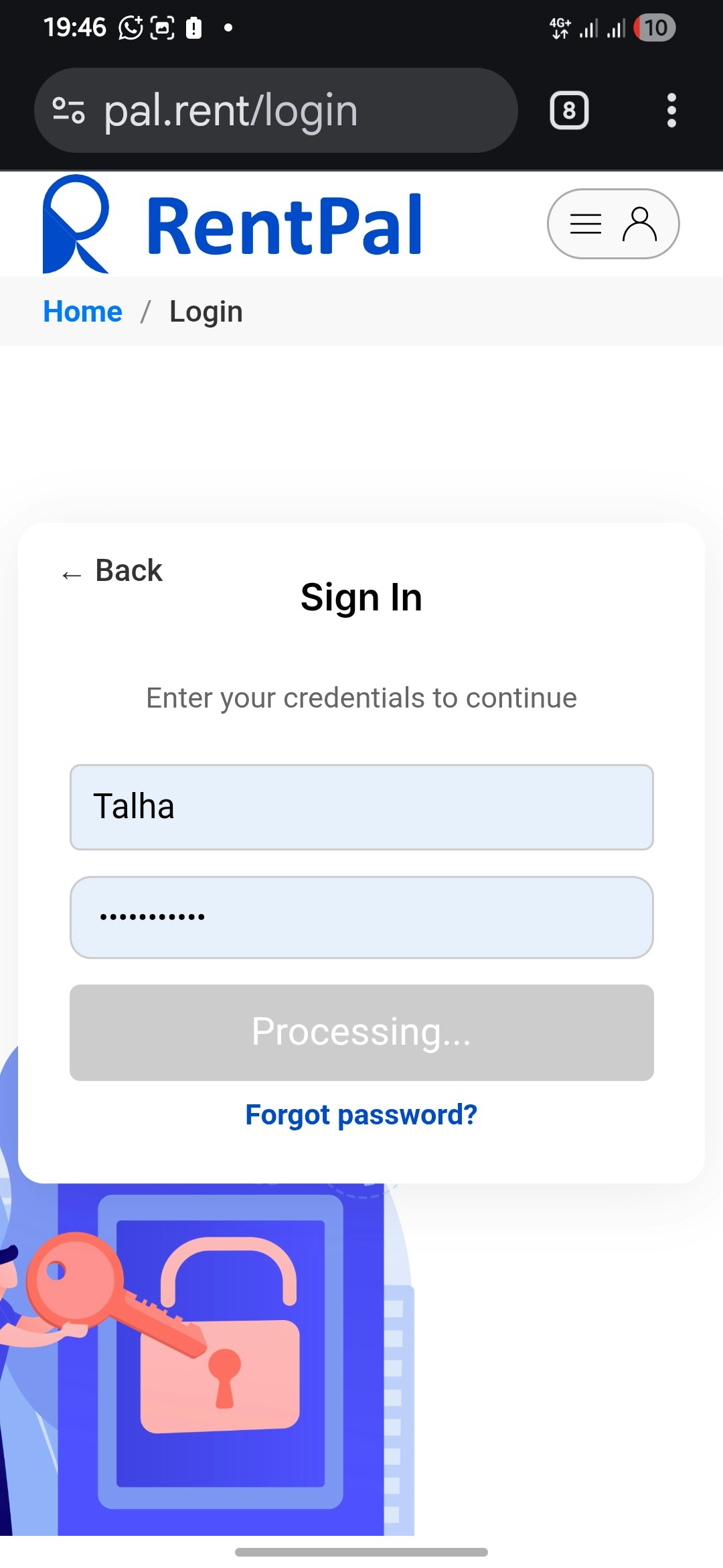 RentPal - Main product screenshot demonstrating key features and user interface