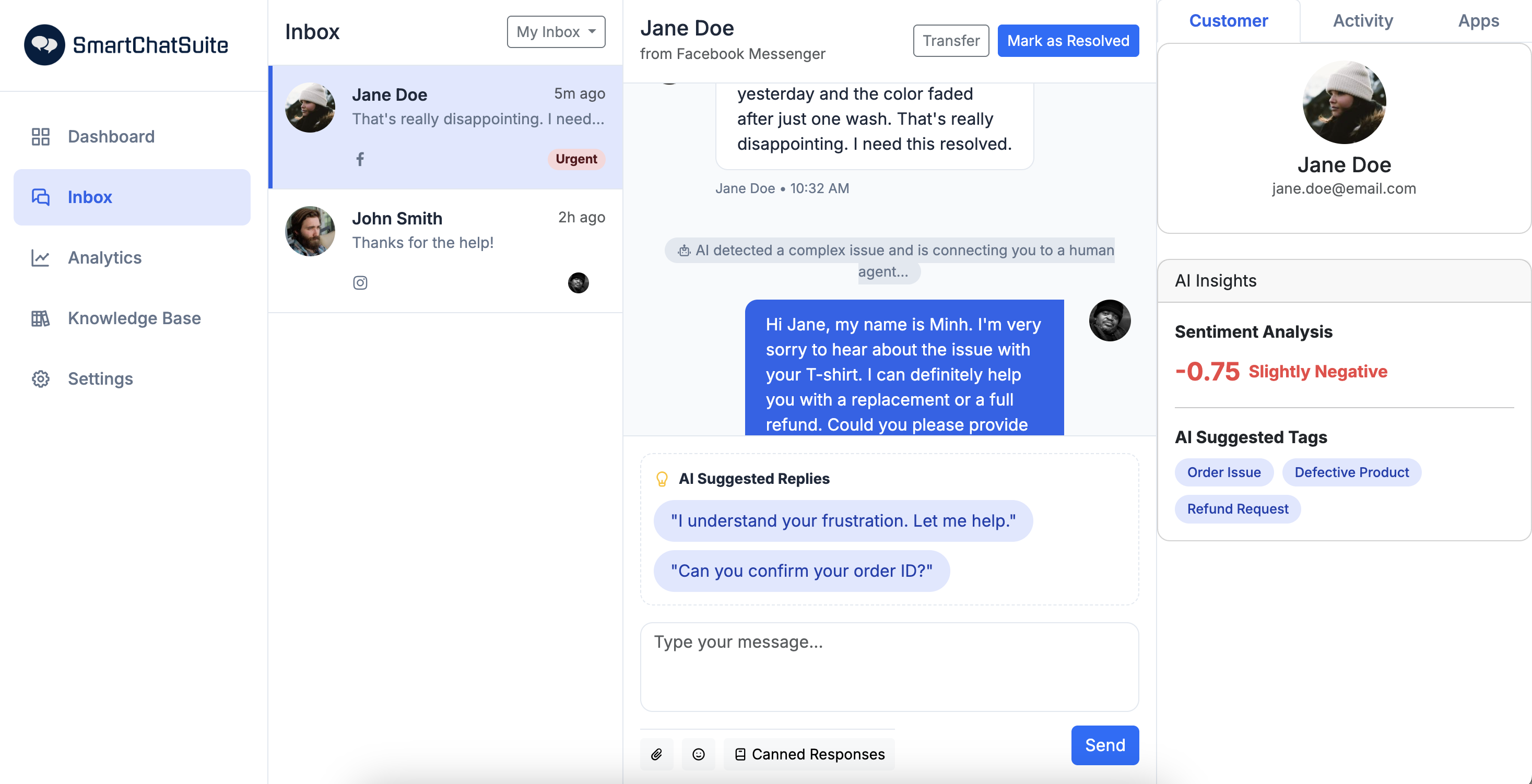 SmartChatSuite - AI-Powered Customer Support Platform media 3