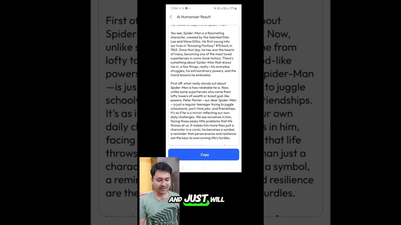 Humbot: AI Chat & Humanizer screenshot 1 (video preview)