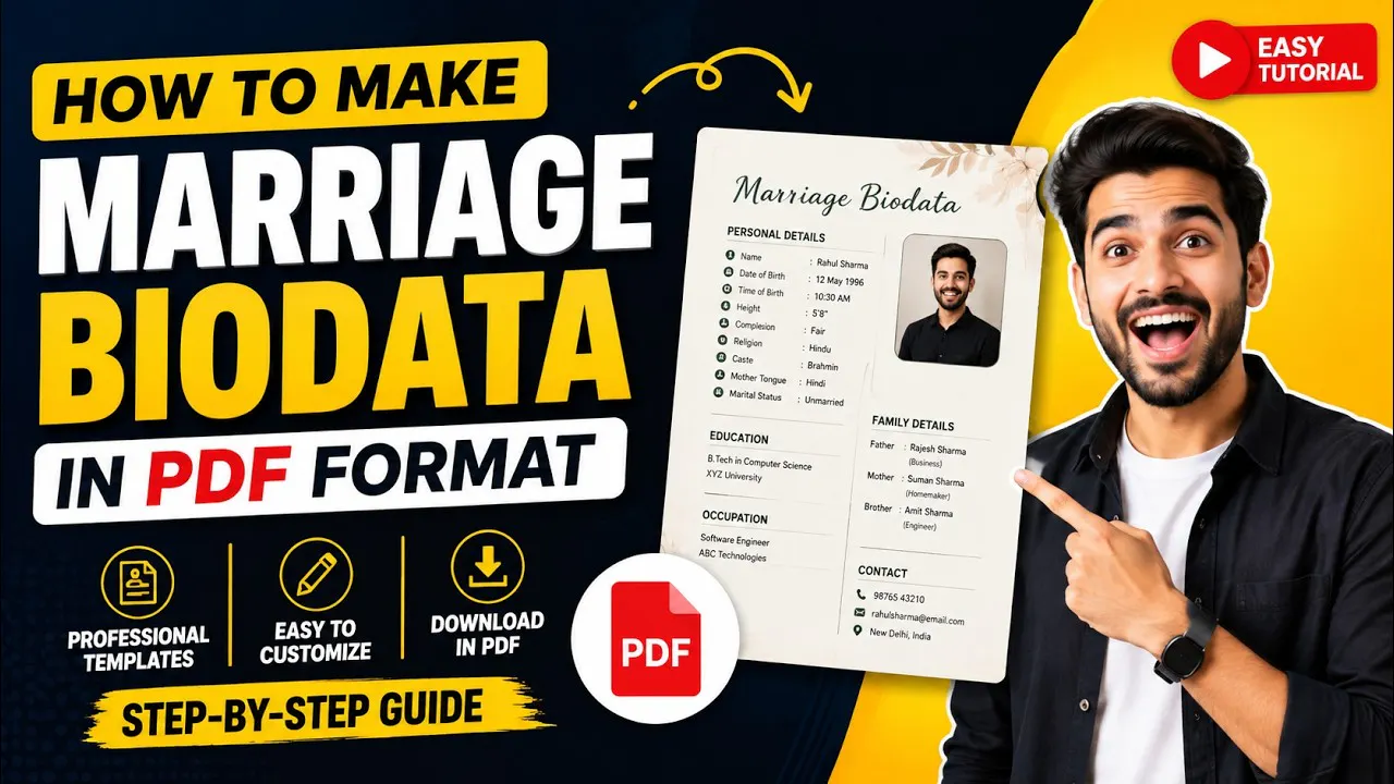 Marriage Biodata PDF gallery image