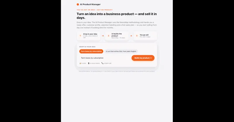 AI Product Manager screenshot 2