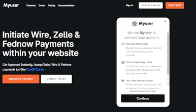 Fednow, Wire, Zelle payments by Myuser gallery image