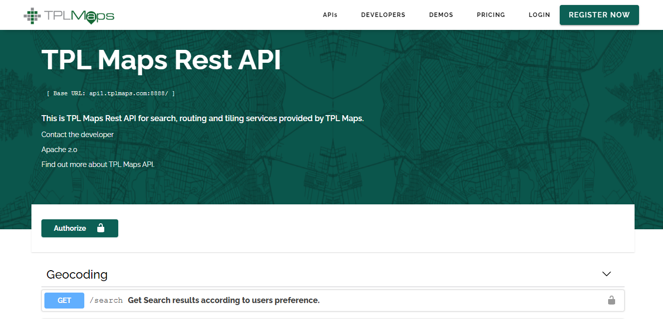 TPL Maps Location Based Services APIs gallery image