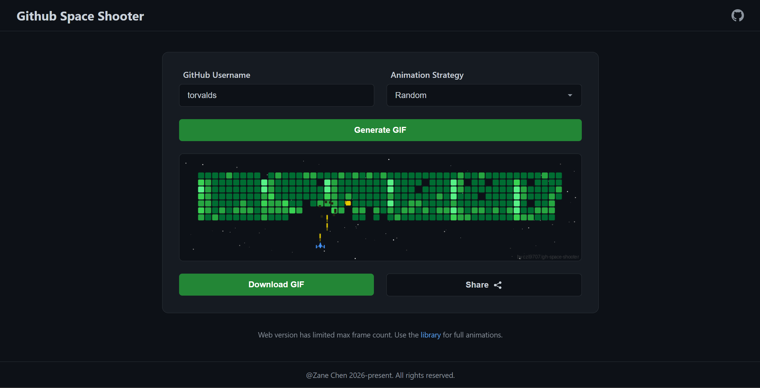GitHub Space Shooter - Main product screenshot demonstrating key features and user interface