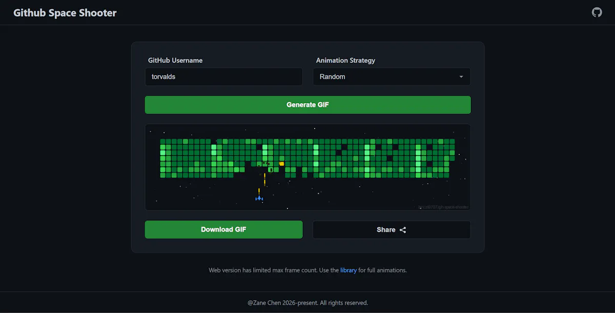 GitHub Space Shooter