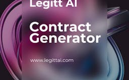 Legitt AI Contract Generator media 2