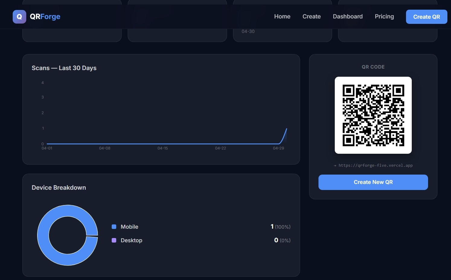 QRForge QR Code Generator with Analytics gallery image