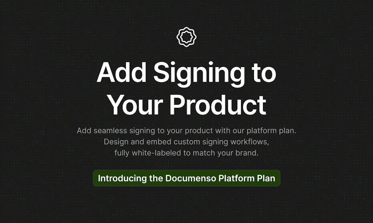 Documenso Platform Plan