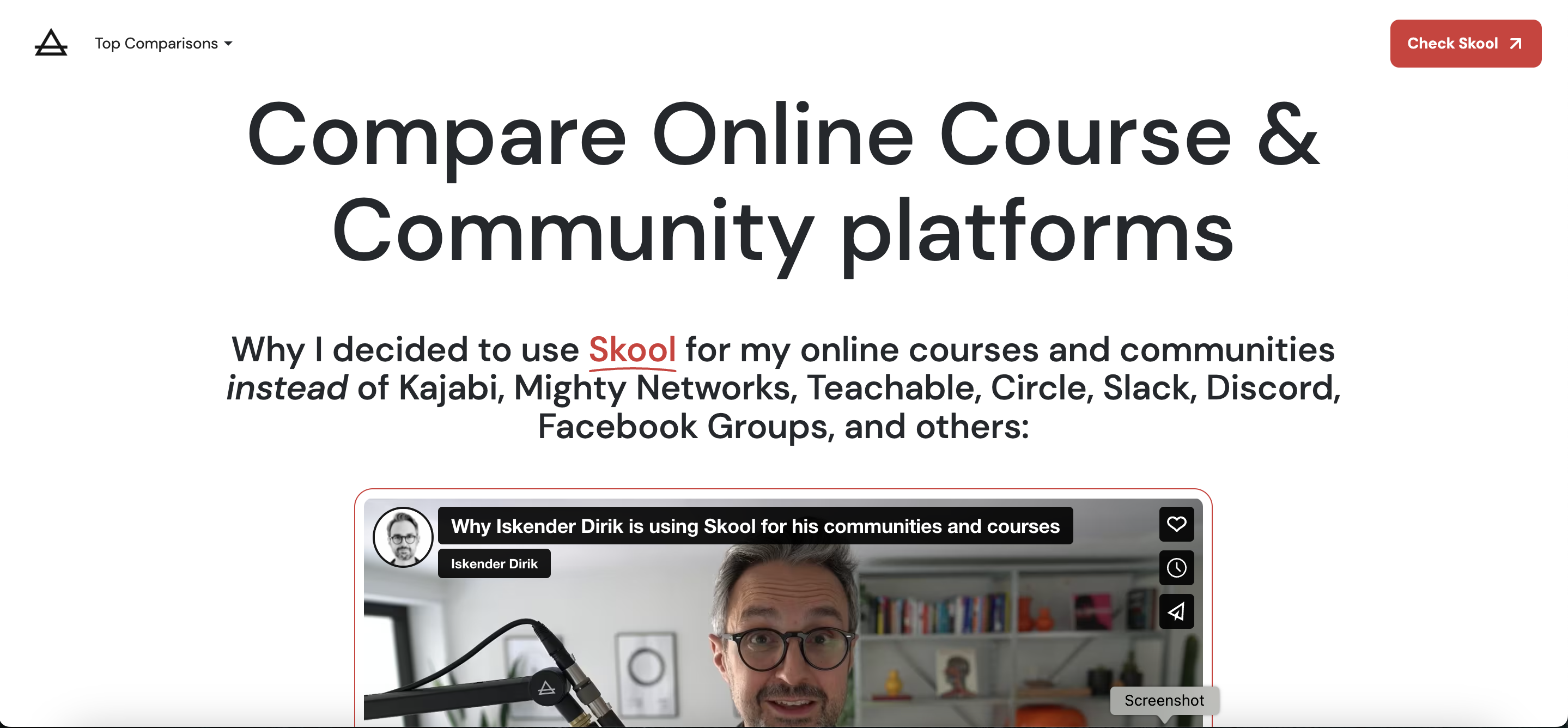 CompareCommunityPlatforms.com - Исследуйте свою идеальную платформу сообщества медиа 1