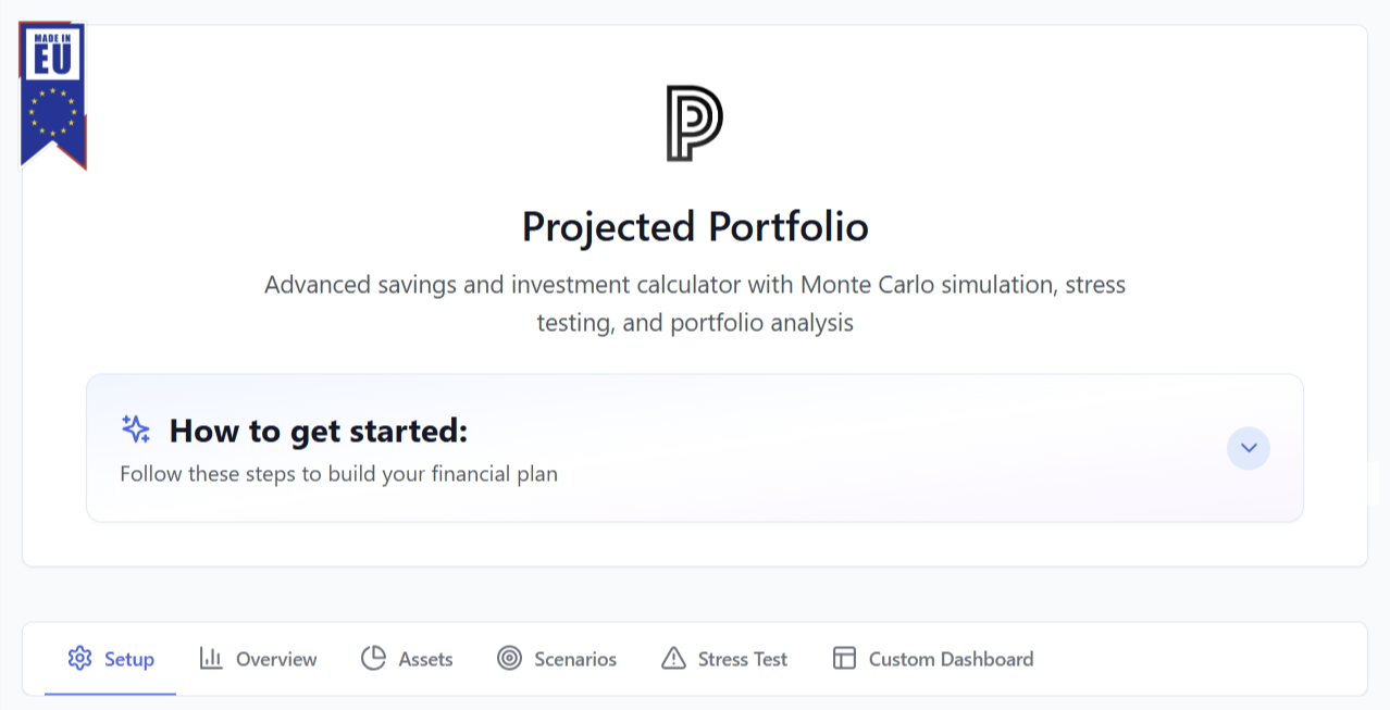 Geprojecteerde portfolio - Simuleer uw spaar- en investeringsdoel media 1