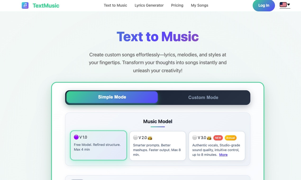 TextMusic– The AI Text-to-Music Generato gallery image