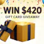 Win $420 Gift Card USA, Canada & Germany